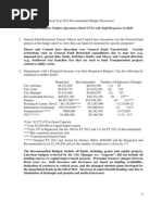 CM Fimbres Fiscal Year 2013 Recommended Budget