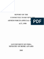 Report of The Committee To Review The Armed Forces (Special Powers) Act, 1958