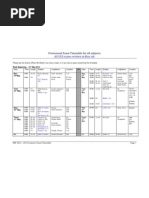 Provisional Exam Timetable For All Subjects: All GCE Exams Written in Blue Ink