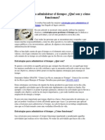 Estrategias para Administrar El Tiempo PDF