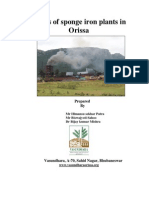 Status of Sponge Iron Plant in Orissa