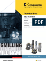 Kennametal Technical Data Metric