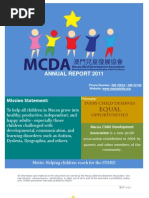 Macau Child Development Association 2011 Annual Report