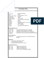 Curriculum Vitae BISNIS