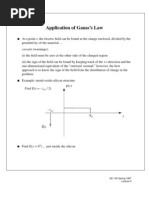 Application of Gauss Law