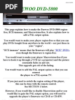 Daewoo Dvd-5800 Region
