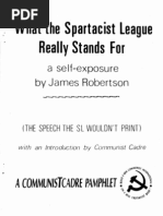 Really Stands For: A Self-Exposure James Robertson