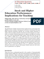 Culture Shock and Higher Education Performance: Implications For Teaching