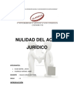 Nulidad Del Acto Juridico