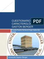 CUESTIONARIO CARACTEROLÓGICO DE GASTON BERGER - Nuevo