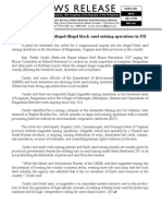 May14.2012 Solon Seeks Probe of Alleged Illegal Black Sand Mining Operations in PH