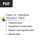 Types of Individual Incentives