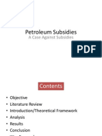 Petroleum Subsidies: A Case Against Subsidies