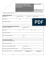 PC4900 Claim Form