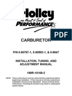 Holley Carb Adjustments