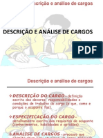 Descrição e Análise de Cargos