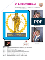 VFW Missourian: Official Publication: State of Missouri Veterans of Foreign Wars May 2012 Edition