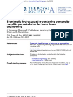 Nanofibrous Substrates For Bone Tissue Biomimetic Hydroxyapatite-Containing Composite