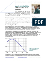 Speech Intelligibility