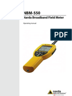 Narda NBM-550 Manual Equipo Medidor de RNI