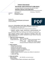 Surat Undangan Pelatihan Komputer Di UDINUS