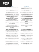 Idiomatic Expressions