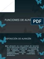 6.1 Funciones de Almacen