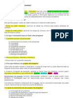 Resumo - Como Elaborar Projetos de Pesquisa