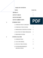 Chapter No Title Page No. List of Tables II List of Figures III List of Abbrevation IV