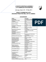 Acts of The Eighth European Assembly