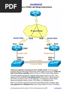 Cisco Basic CCNA Lab Setup Instructions