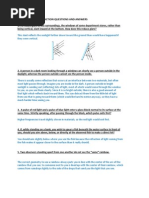 Reflection and Refraction Questions and Answers