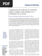 Actualización de La Eficacia de Condroitín Sulfato y Sulfato de Glucosamina en El Tratamiento de La Artrosis