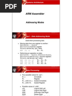 ARM Assembler: Addressing Modes