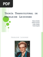 Teoría Transcultural de Madeleine Leininger