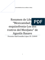 ResumendelLibro MexicanidadyEsquizofreniadeAgustínBasave RaúlGonzálezLópez 210049