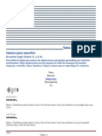 Tabla de Digitación Básica para Saxofón