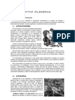 La Actitud Filosófica y Las Disciplinas Filosóficas