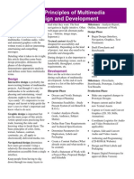 Basic Principles of Multimedia Design and Development: Milestones - Analysis Report