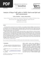 Analysis of Skype Voip Tra C in Umts: End-To-End Qos and Qoe Measurements