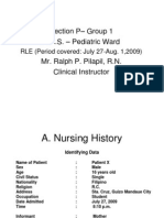 Section P - Group 1 E.C.S. - Pediatric Ward Mr. Ralph P. Pilapil, R.N. Clinical Instructor