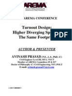 Turnout Design-Higher Diverging Speed in The Same Footprint