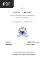 HAPTICS Seminar Report