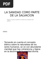 La Sanidad Como Parte de La Salvacion