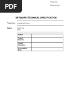 Network Technical Specification