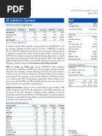 JK Lakshmi Cement: Performance Highlights