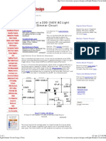 Light Dimmer Circuit Using A Triac