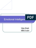 Emotional Intelligence: Vijay Singh Mba Ii Sem