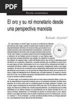 Astarita - El Oro y Su Rol Monetario Desde Una Perspectiva Marxista - Re n199 2003