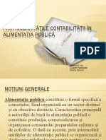 Particularităţile Contabilităţii În Alimentaţia Publică Şi Servicii